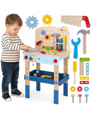 Medinis dirbtuvių stalas TOOKY TOY – 48 įrankiai