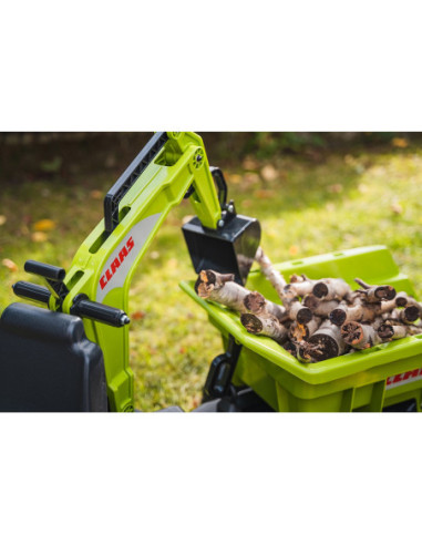 FALK Ogromny  traktor CLAAS AXOS z Przyczepą