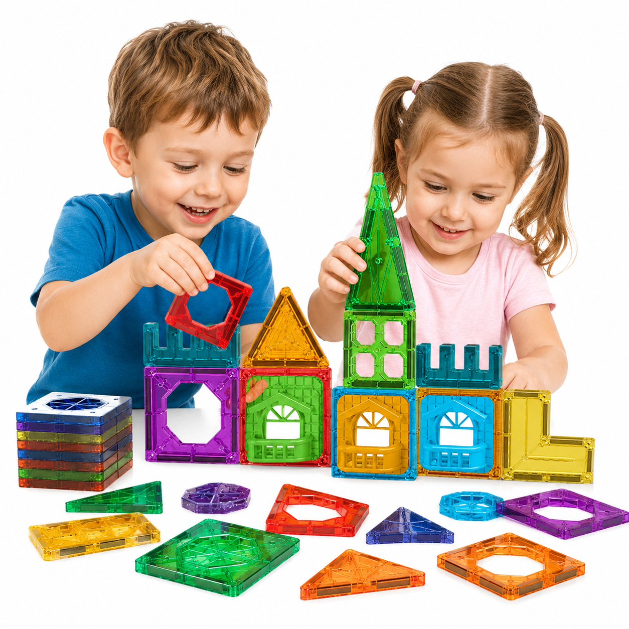 WOOPIE Magnetiska Byggklossar 3D Slott 30 delar