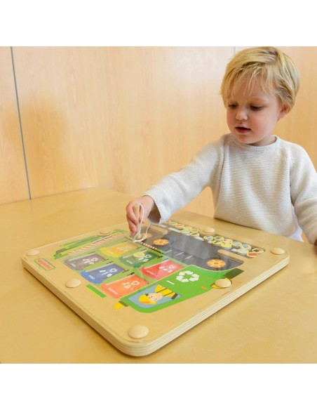 Atliekų rūšiavimas, šiukšlių segregavimas, edukacinė lenta Masterkidz