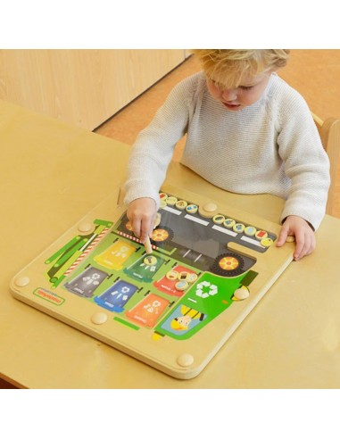Atliekų rūšiavimas, šiukšlių segregavimas, edukacinė lenta Masterkidz