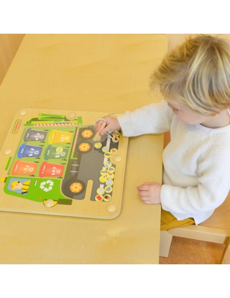 Atliekų rūšiavimas, šiukšlių segregavimas, edukacinė lenta Masterkidz