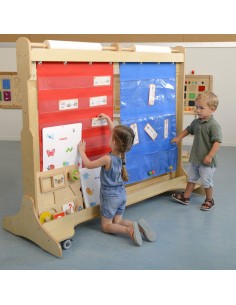 MASTERKIDZ raudonas skydelis su kišenėlėmis skiemenims 2