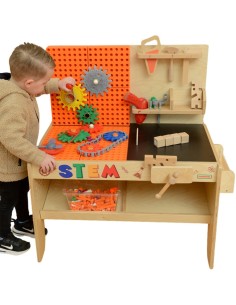 MASTERKIDZ Medinės XXL Montessori STEM dirbtuvės – įrankiai vaikams