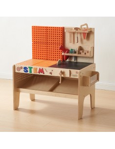 MASTERKIDZ Medinės XXL Montessori STEM dirbtuvės – įrankiai vaikams 2