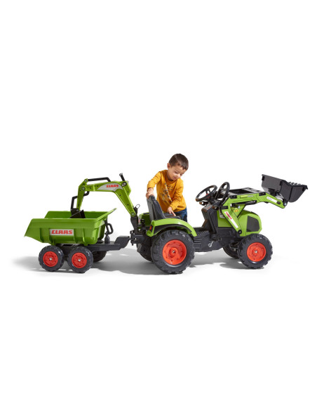 FALK Ogromny  traktor CLAAS AXOS z Przyczepą