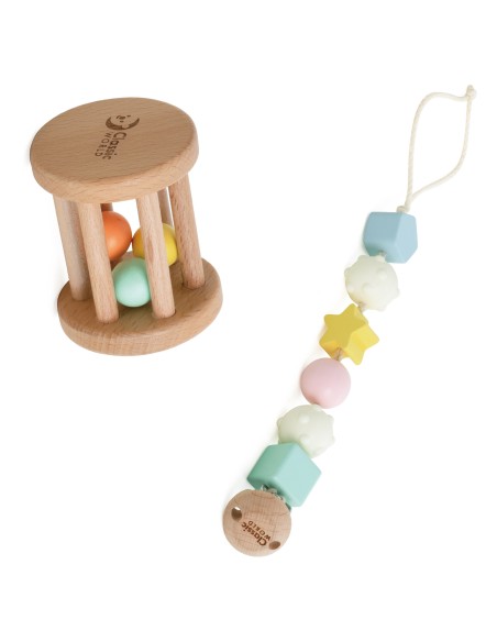 Pastell-Set für Babys CLASSIC WORLD – Erste Spielzeuge 0–6 Monate