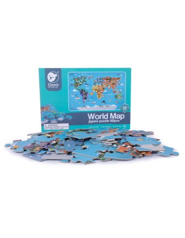 Pasaulio žemėlapio dėlionė CLASSIC WORLD – edukacinis žaislas vaikams