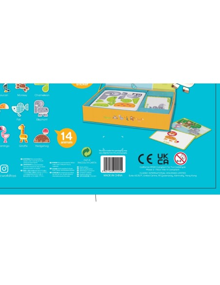 Magnetpuzzle Tiere 60-tlg. – CLASSIC WORLD