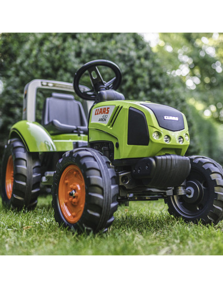 FALK DUŻY Traktor na Pedały CLAAS Przyczepa