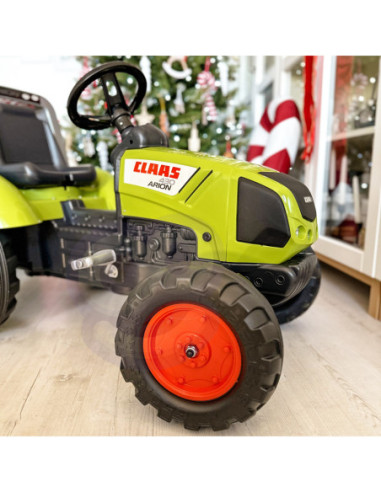 FALK DUŻY Traktor na Pedały CLAAS Przyczepa