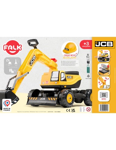 FALK Koparka JCB DIGGER Żółta Ruchoma Łyżka, 3+ lat