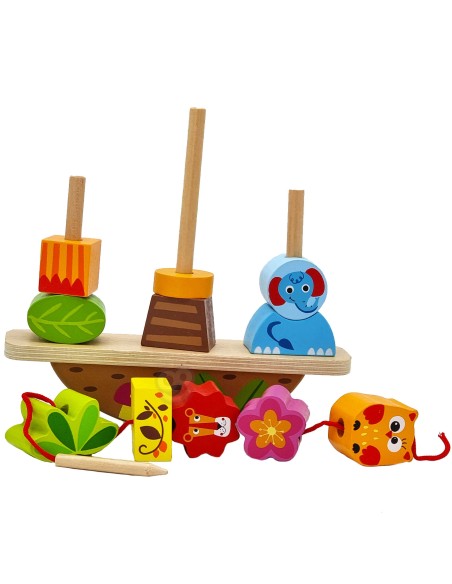 Balancierende Tiere mit Aufreihen von Tooky Toy – Entwicklung & Spiel
