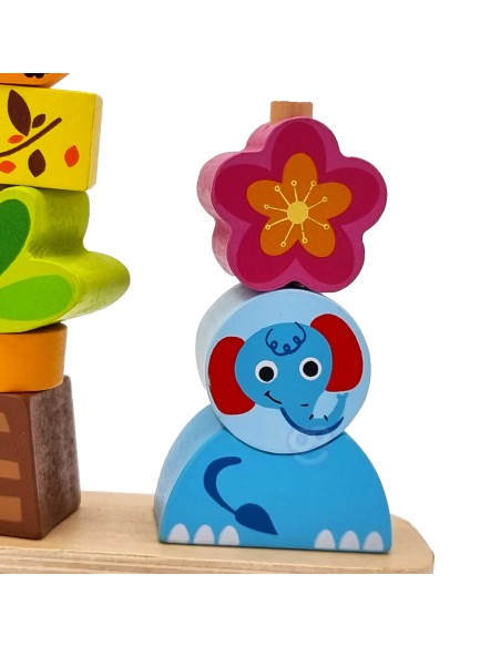 Balancierende Tiere mit Aufreihen von Tooky Toy – Entwicklung & Spiel