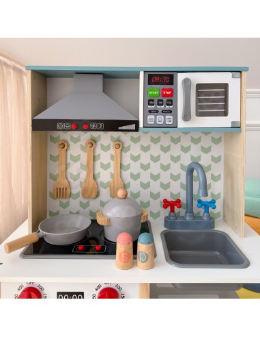 Large Wooden Kitchen for Children TOOKY TOY 10 pcs.