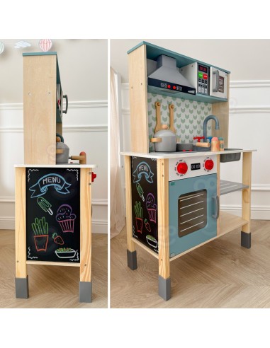 Large Wooden Kitchen for Children TOOKY TOY 10 pcs.