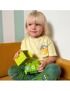 TOOKY TOY Drewniane Centrum Recyklingu Edukacyjny Sorter 2