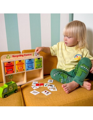 TOOKY TOY medinis perdirbimo centras Montessori - žaidimas apie ekologiją