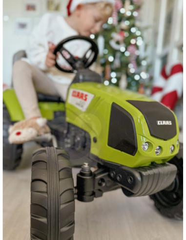 FALK DUŻY Traktor na Pedały CLAAS Przyczepa