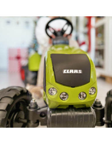 FALK DUŻY Traktor na Pedały CLAAS Przyczepa
