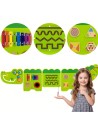 Edukatives Wand-Panel Krokodil VIGA – 5-in-1 Spiel & Lernen