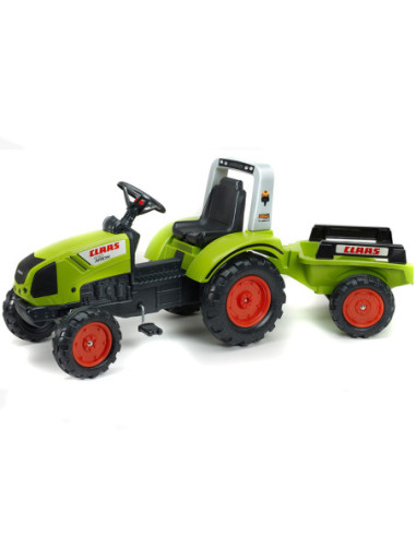 FALK DUŻY Traktor na Pedały CLAAS Przyczepa