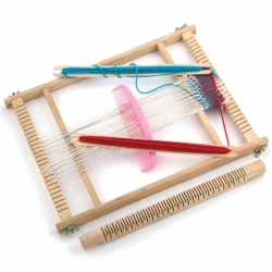 Viga Wooden Loom Weaving Workshop Montessori weaving set