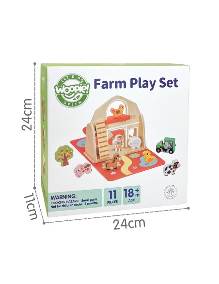 My First Farm Wooden WOOPIE Set – Educational Fun 18m+