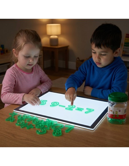 LED Lernziffern transparent für Kinder – Set von Masterkidz