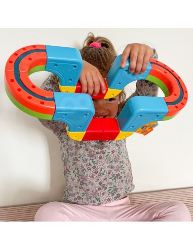 Magnetinis sklandantis bėgių kelias 18 el. WOOPIE – edukacinis DIY žaislas