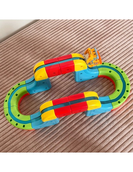 Magnetinis sklandantis bėgių kelias 18 el. WOOPIE – edukacinis DIY žaislas