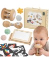 Edukacinis Montessori rinkinys 0-6 mėn. Box Dovana kūdikiui - Viga