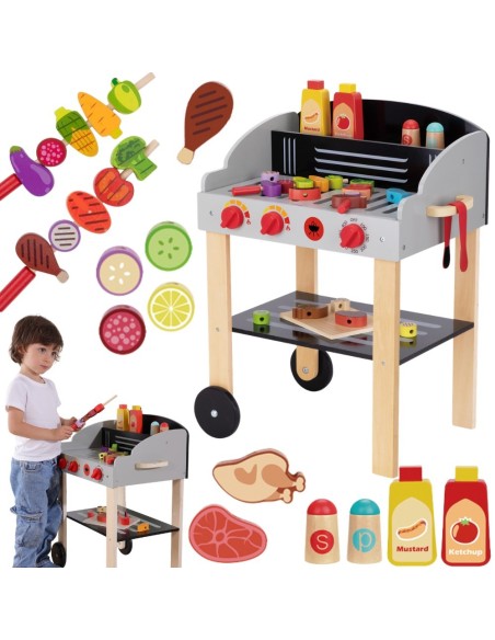Wooden Garden BBQ Grill Cart WOOPIE - Kitchen Set