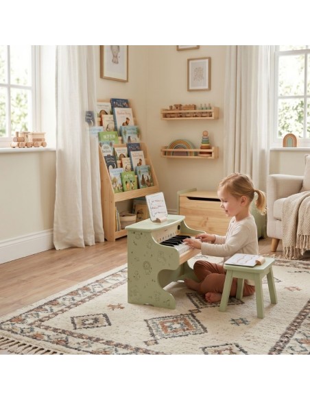 Viga Green Piano - Perfect for Learning to Play an Instrument