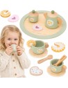 Viga Tea Set – 15-piece wooden set for children