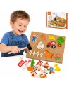 Holz-Steckspiel Bauernhof Viga Toys – Korktafel