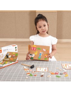 Holz-Steckspiel Bauernhof Viga Toys – Korktafel 2