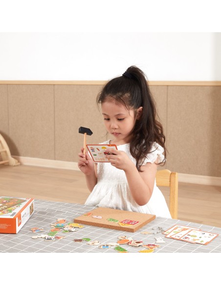 Holz-Steckspiel Bauernhof Viga Toys – Korktafel