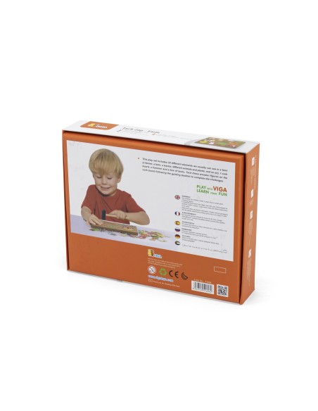 Holz-Steckspiel Bauernhof Viga Toys – Korktafel