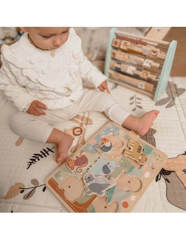 Safari Tooky Toy Wooden Sound Puzzle - Educational Toy 18m+