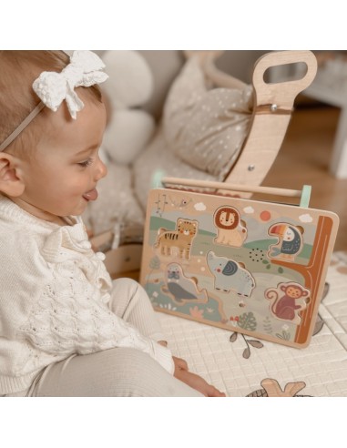 Safari Tooky Toy Wooden Sound Puzzle - Educational Toy 18m+
