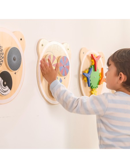 Tafel Coloré Drehscheiben Holz Montessori FSC 18m+ von Viga