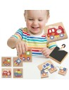 Viga Wooden Vehicle Puzzle - FSC Magnetic Puzzle