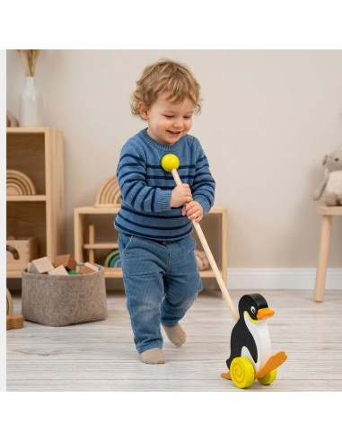 Wooden Penguin Pusher Viga Toys – Play and Child Development
