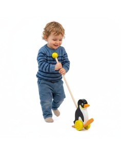 Wooden Penguin Pusher Viga Toys – Play and Child Development