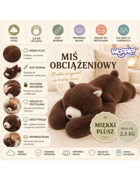 „Woopie“ svertinis pliušinis žaislas 65 cm – jaunimo hitas!