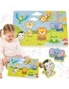 VIGA Sound Puzzle - Match Exotic Animals