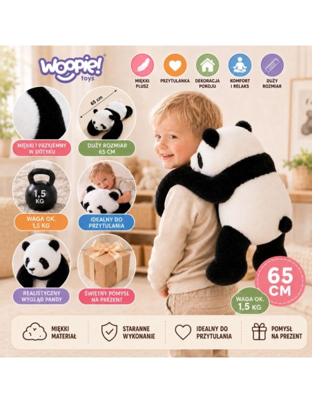 Woopie Schwerlast-Plüschtier Panda 65 cm - Antistress-Hit!