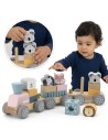 VIGA PolarB Wooden Train with Carriages - Montessori fun