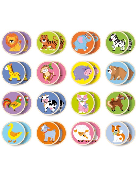 VIGA Memory-Spiel – niedliche Tiere für Kinder